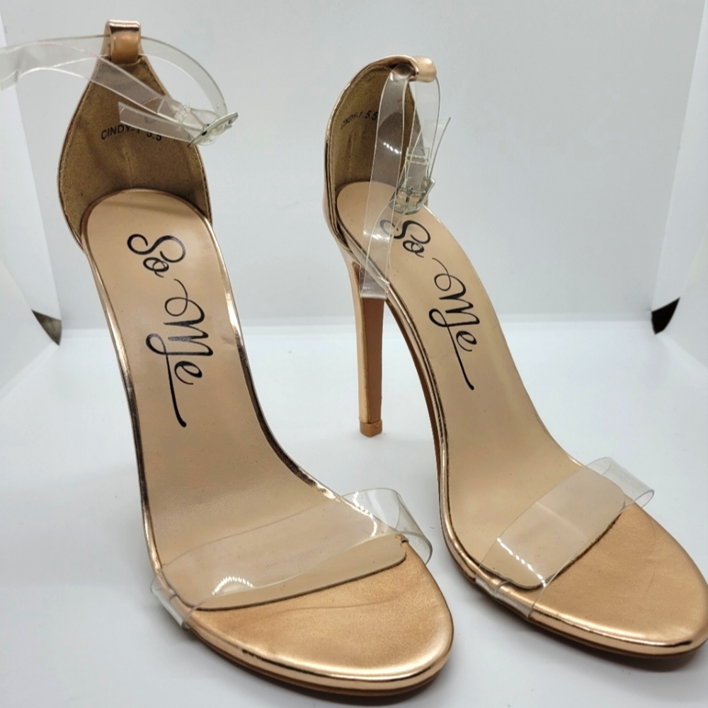 So Me Rose Gold Heels